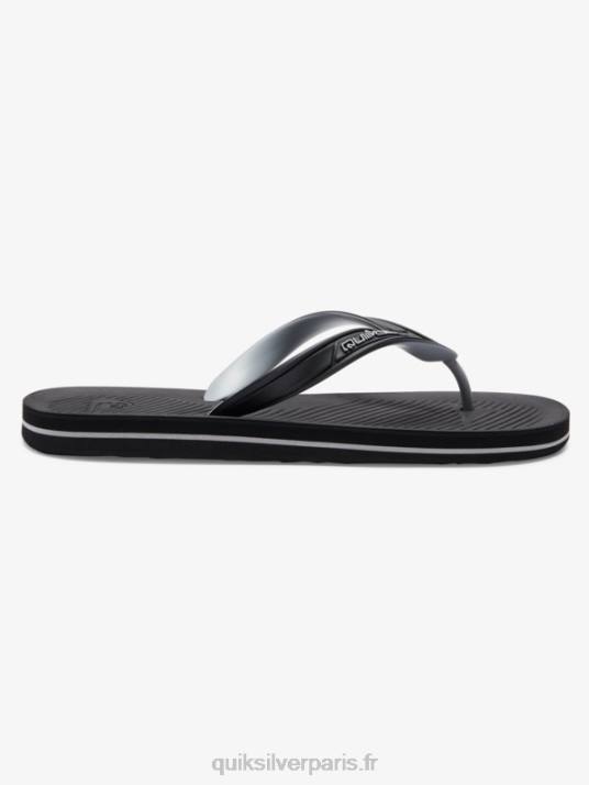 Hommes Quiksilver tongs haleiwa core D6PT951 noir