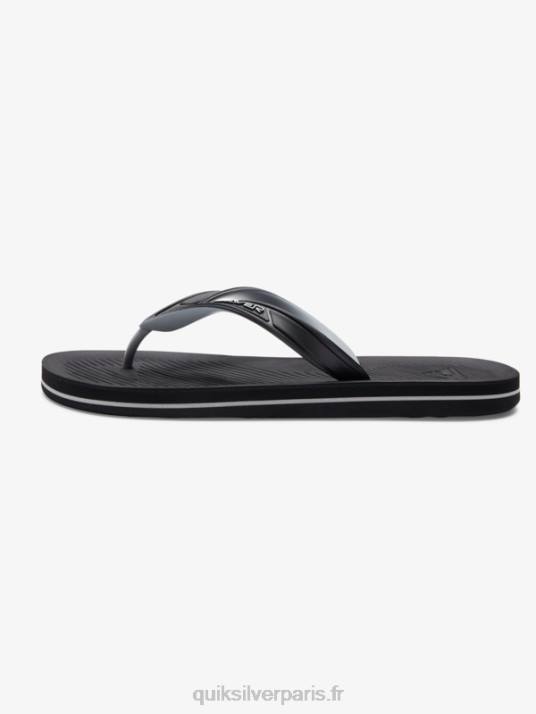Hommes Quiksilver tongs haleiwa core D6PT951 noir