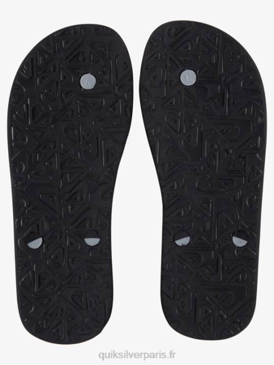Hommes Quiksilver tongs haleiwa core D6PT951 noir