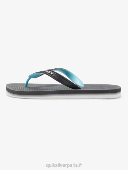Hommes Quiksilver tongs haleiwa core D6PT952 gris 2