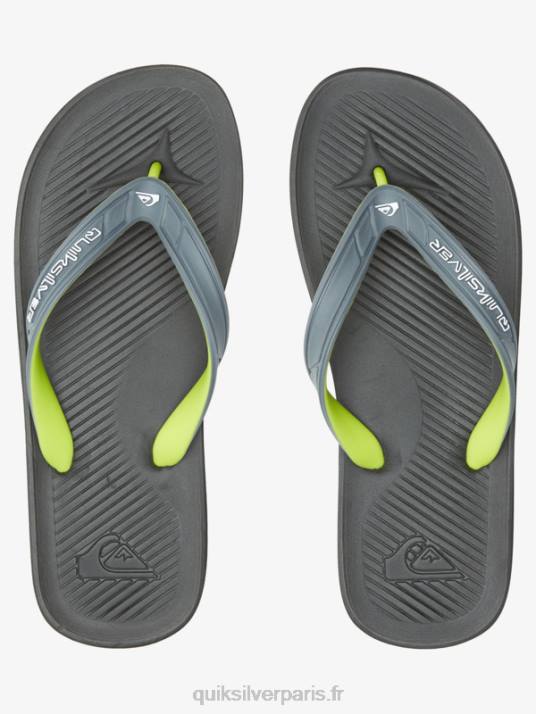 Hommes Quiksilver tongs haleiwa core D6PT953 gris 1