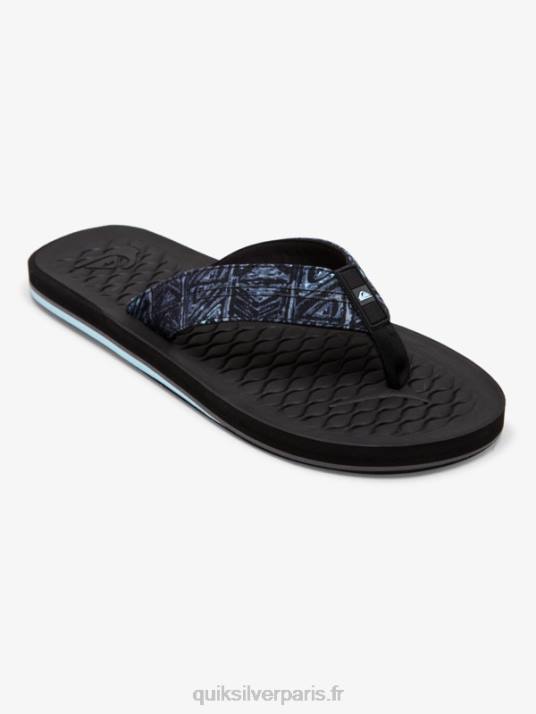 Hommes Quiksilver tongs lanai D6PT1793 noir