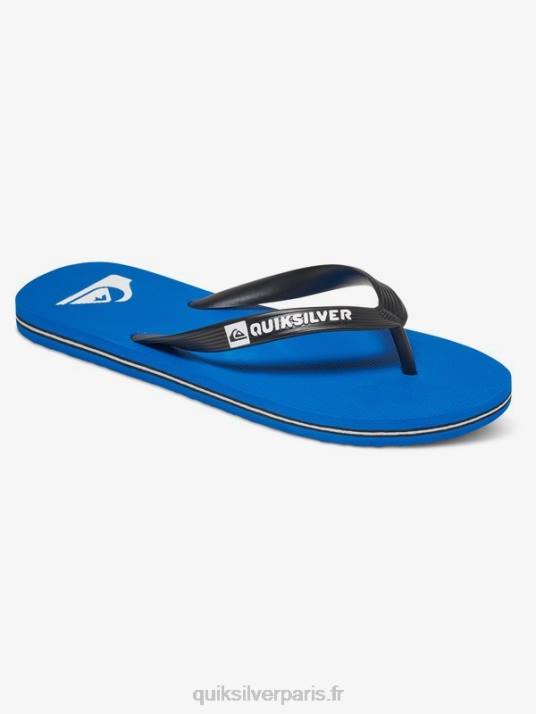 Hommes Quiksilver tongs molokai D6PT1589 noir/bleu