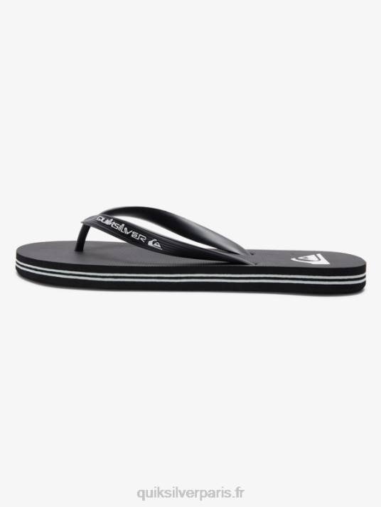 Hommes Quiksilver tongs molokai core D6PT592 noir