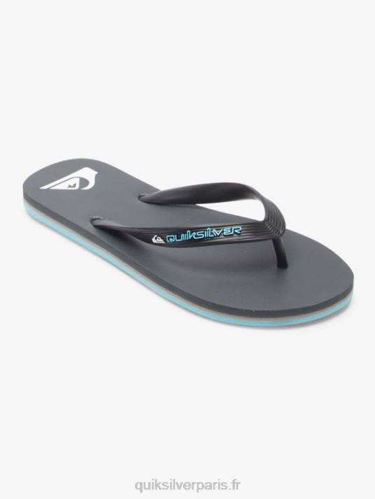 Hommes Quiksilver tongs molokai core D6PT594 gris 4