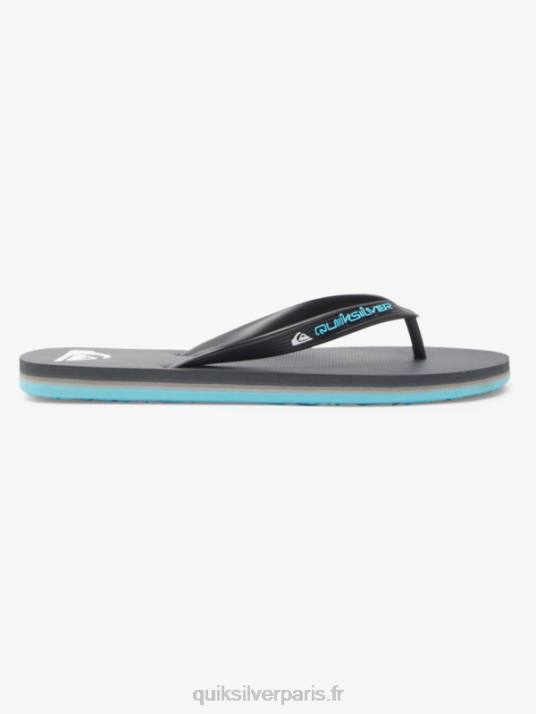 Hommes Quiksilver tongs molokai core D6PT594 gris 4