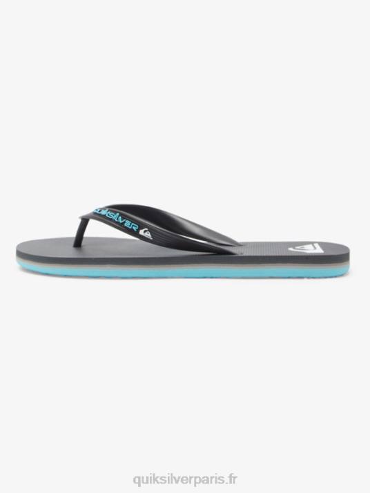 Hommes Quiksilver tongs molokai core D6PT594 gris 4