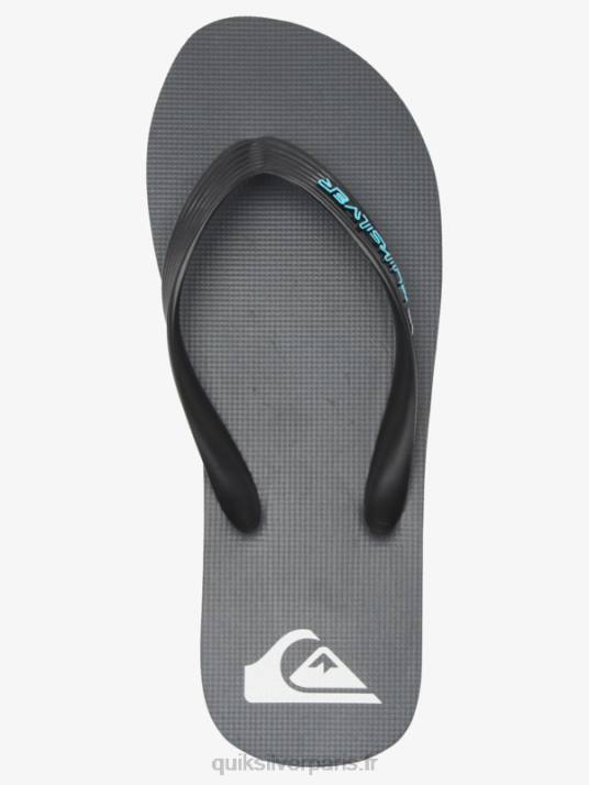 Hommes Quiksilver tongs molokai core D6PT594 gris 4