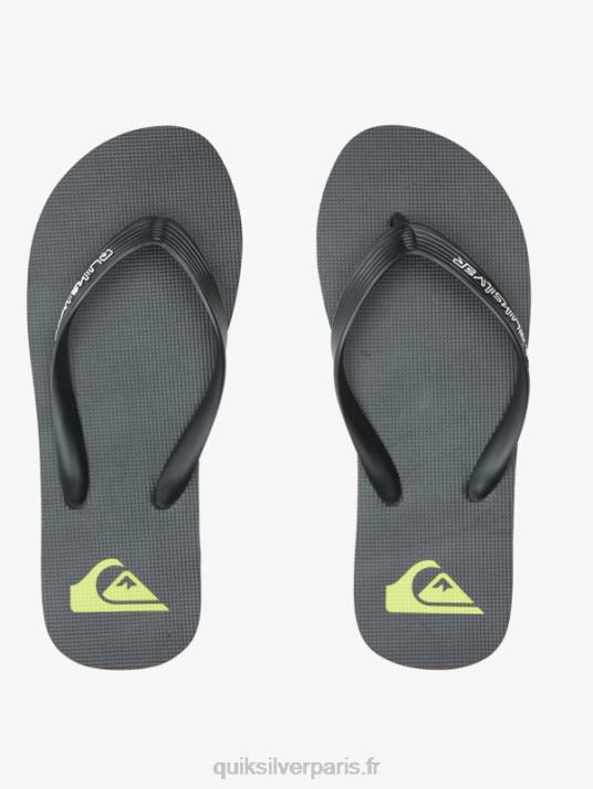 Hommes Quiksilver tongs molokai core D6PT595 noir