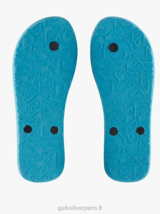 Hommes Quiksilver tongs molokai core D6PT595 noir