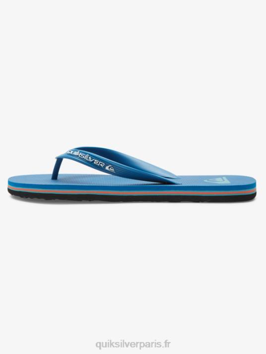Hommes Quiksilver tongs molokai core D6PT596 bleu 2