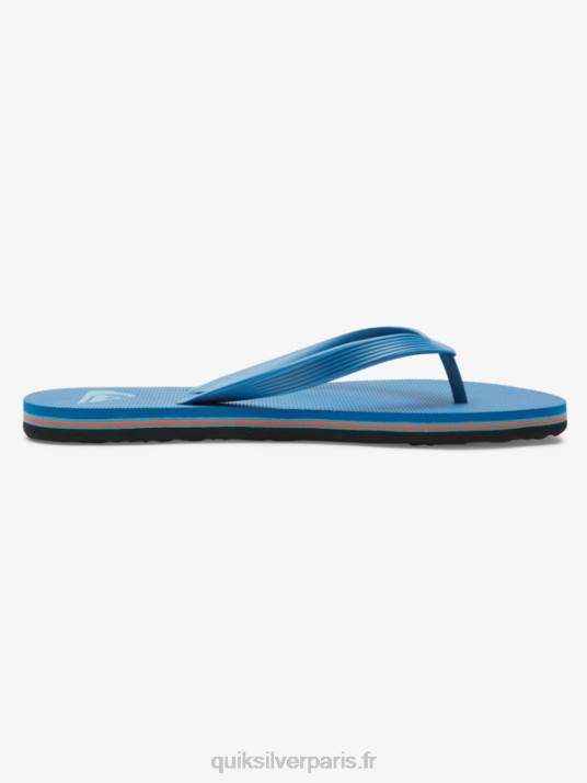 Hommes Quiksilver tongs molokai core D6PT596 bleu 2