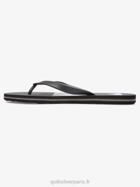 Hommes Quiksilver tongs teintées en résine molokai D6PT1788 gris noir