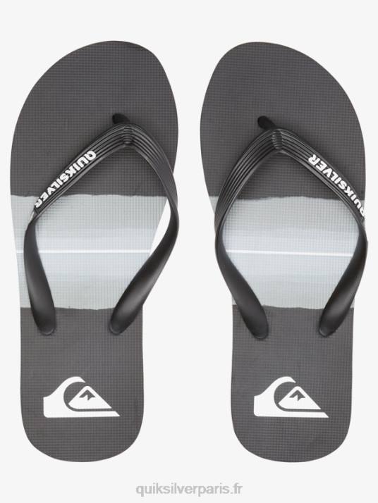 Hommes Quiksilver tongs teintées en résine molokai D6PT1788 gris noir
