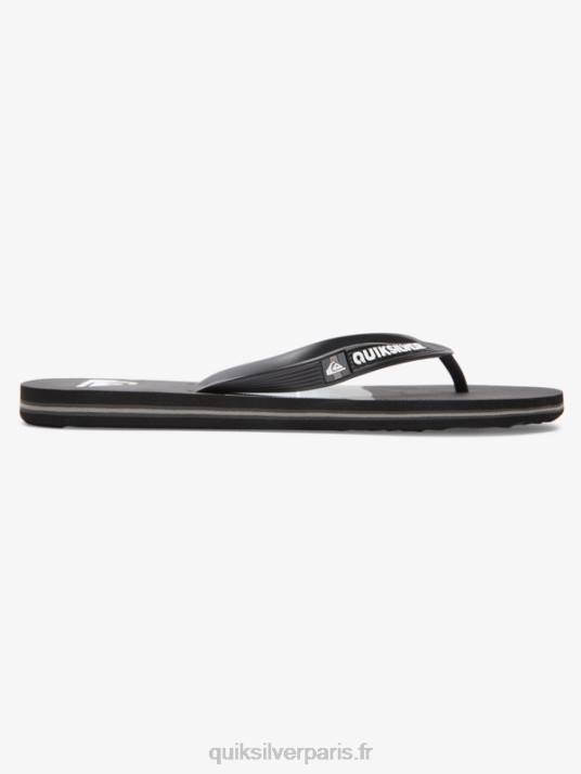 Hommes Quiksilver tongs teintées en résine molokai D6PT1788 gris noir