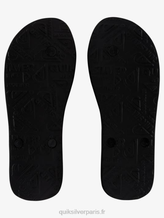 Hommes Quiksilver tongs teintées en résine molokai D6PT1789 noir/bleu/gris