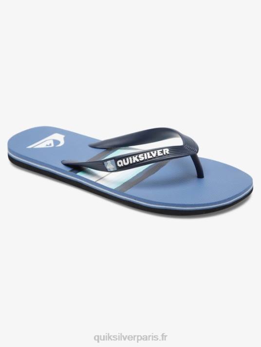 Hommes Quiksilver tongs teintées en résine molokai D6PT1790 gris 1
