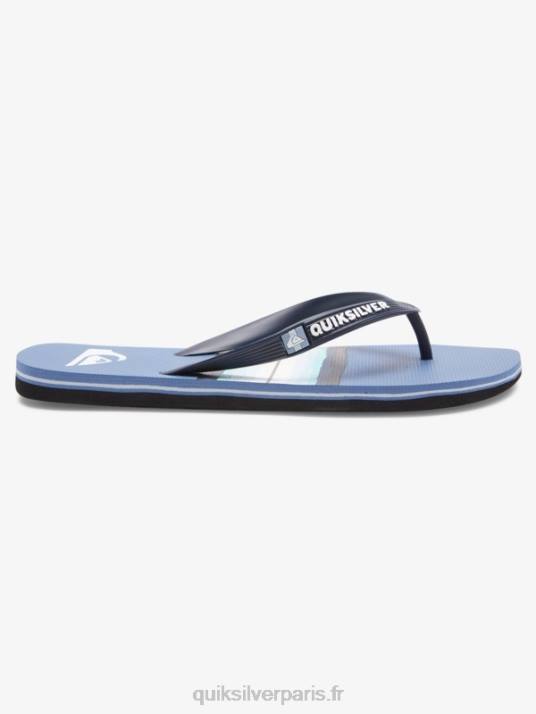 Hommes Quiksilver tongs teintées en résine molokai D6PT1790 gris 1
