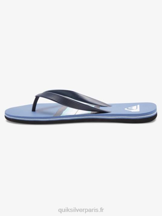 Hommes Quiksilver tongs teintées en résine molokai D6PT1790 gris 1