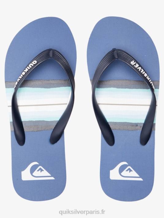 Hommes Quiksilver tongs teintées en résine molokai D6PT1790 gris 1