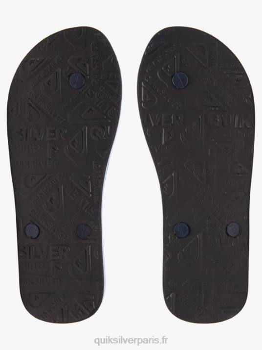 Hommes Quiksilver tongs teintées en résine molokai D6PT1790 gris 1