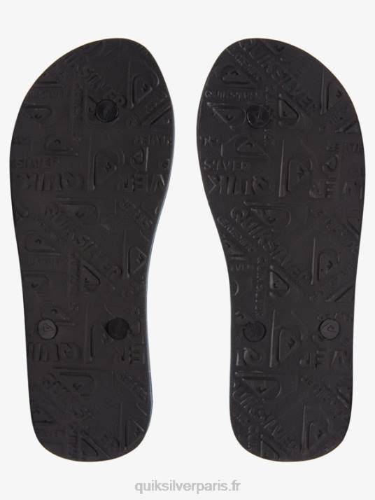 Hommes Quiksilver tongs teintées en résine molokai D6PT1791 noir