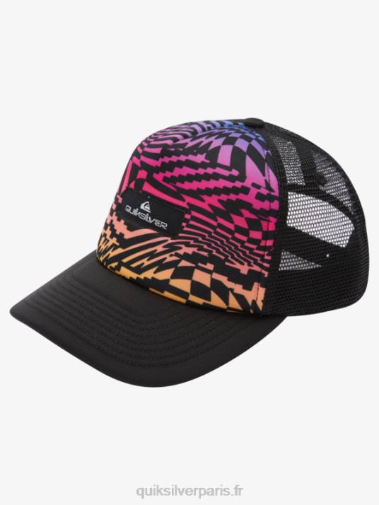 garçons Quiksilver Casquette trucker 8-16 buzzard coop D6PT2044 corail de feu