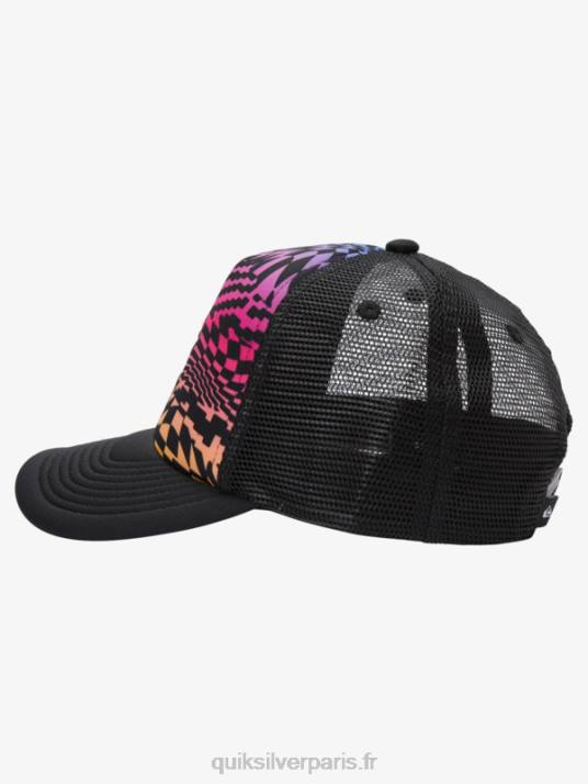 garçons Quiksilver Casquette trucker 8-16 buzzard coop D6PT2044 corail de feu
