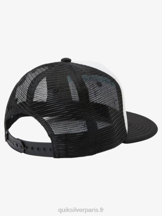 garçons Quiksilver casquette de camionneur de héros de la ville 2-7 D6PT2036 blanc