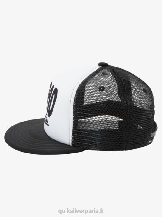 garçons Quiksilver casquette de camionneur de héros de la ville 2-7 D6PT2036 blanc
