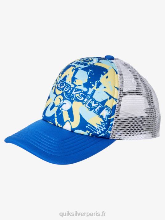 garçons Quiksilver casquette trucker 2-7 buzzard coop D6PT2205 tuba bleu