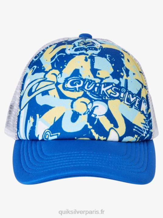 garçons Quiksilver casquette trucker 2-7 buzzard coop D6PT2205 tuba bleu