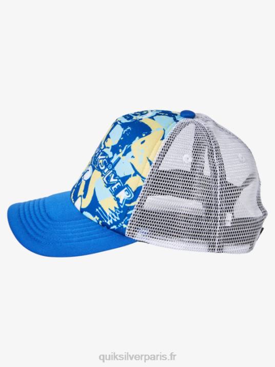 garçons Quiksilver casquette trucker 2-7 buzzard coop D6PT2205 tuba bleu