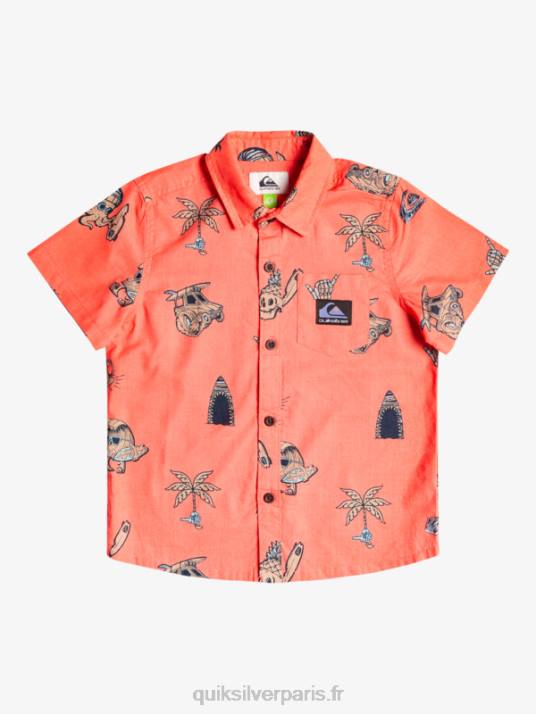 garçons Quiksilver 2-7 chemise surfday nono D6PT2130 saumon frais nono surfday boy