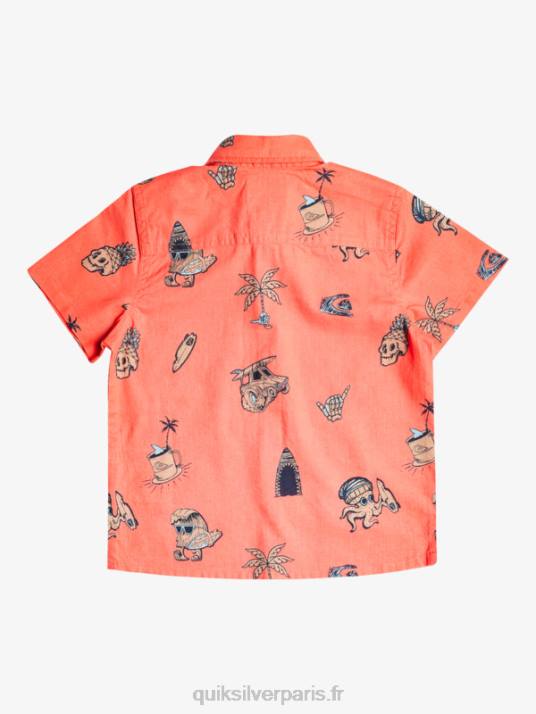 garçons Quiksilver 2-7 chemise surfday nono D6PT2130 saumon frais nono surfday boy