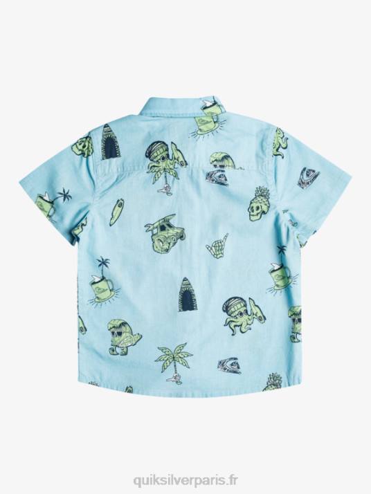 garçons Quiksilver 2-7 chemise surfday nono D6PT2131 bleu ciel - nono surfday boy231
