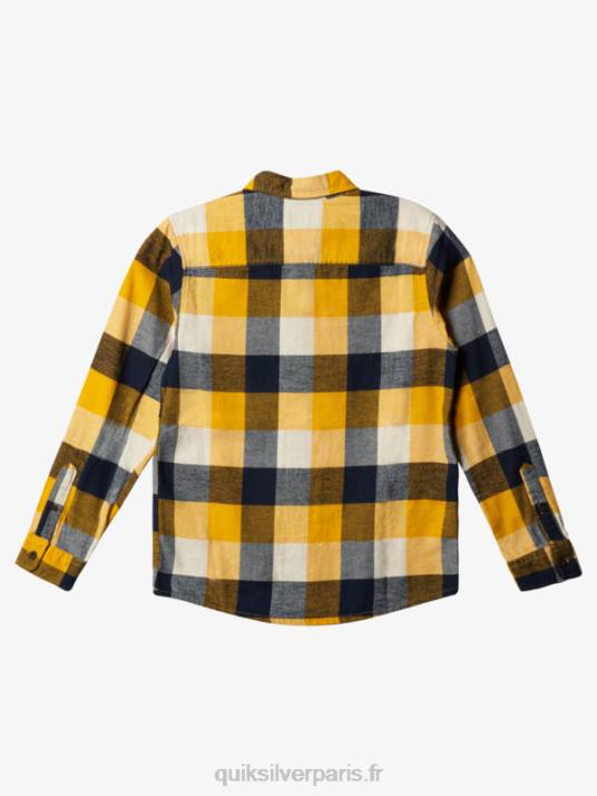 garçons Quiksilver 8-16 chemise en flanelle à manches longues motherfly D6PT2306 Mouche du bouleau 223