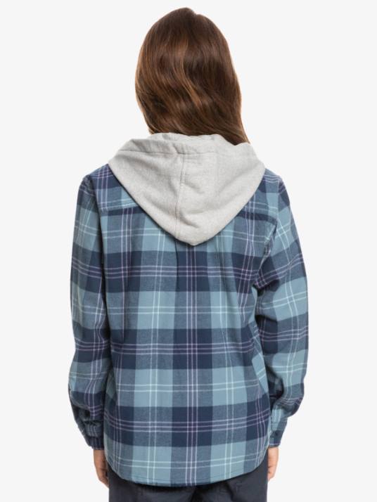 garçons Quiksilver chemise à manches longues à capuchon halidon 8-16 D6PT2310 lièvre bleu provençal