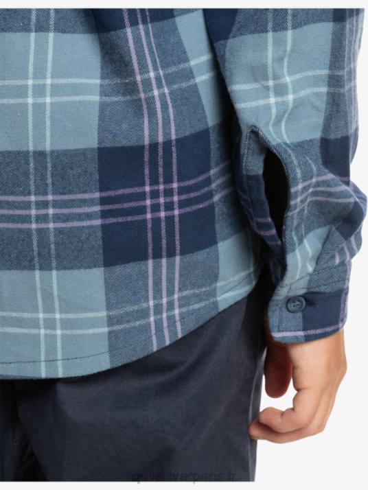 garçons Quiksilver chemise à manches longues à capuchon halidon 8-16 D6PT2310 lièvre bleu provençal