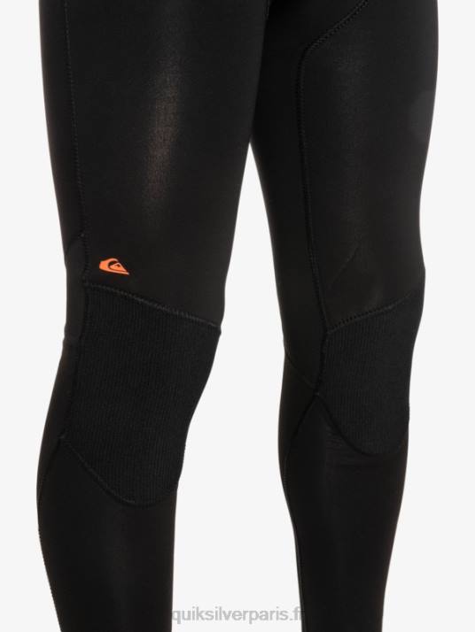 garçons Quiksilver 8-16 3/2mm sessions quotidiennes back zip wetsuit D6PT2223 noir/bleu provincial