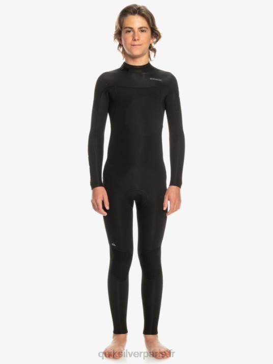 garçons Quiksilver 8-16 3/2mm sessions quotidiennes back zip wetsuit D6PT2224 noir