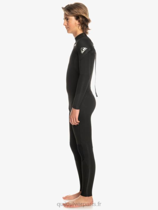garçons Quiksilver 8-16 3/2mm sessions quotidiennes back zip wetsuit D6PT2224 noir