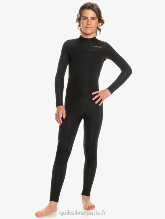 garçons Quiksilver 8-16 3/2mm sessions quotidiennes back zip wetsuit D6PT2224 noir