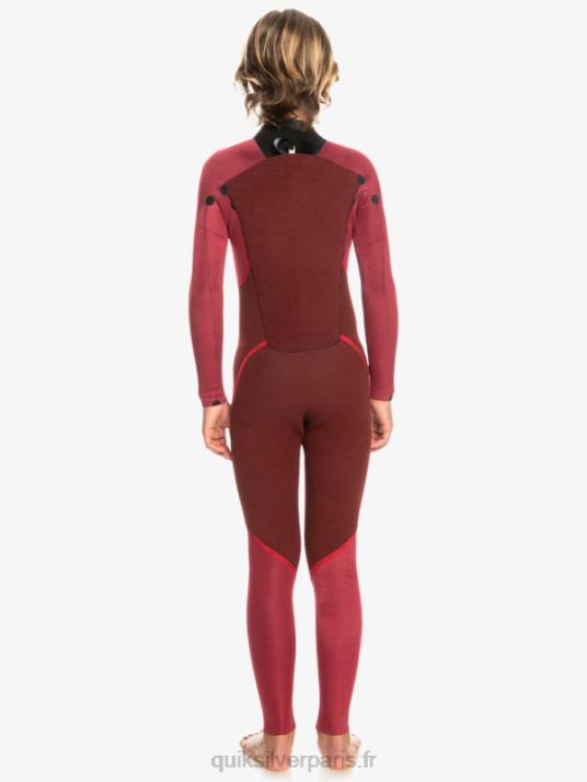 garçons Quiksilver 8-16 3/2mm sessions quotidiennes back zip wetsuit D6PT2224 noir