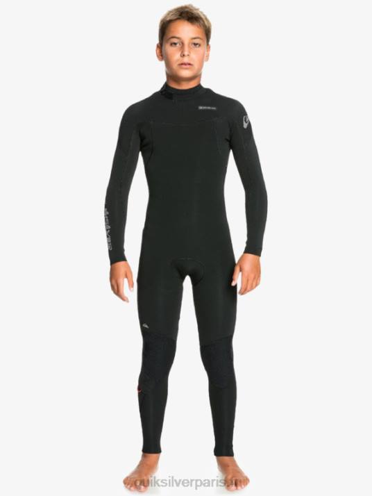 garçons Quiksilver 8-16 4/3 sessions quotidiennes combinaison back-zip D6PT2225 noir