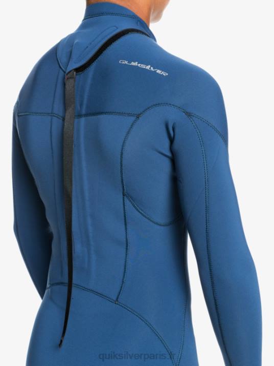 garçons Quiksilver 8-16 sessions 4/3mm combinaison intégrale l/sl D6PT2189 insigne bleu