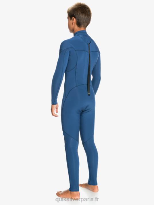 garçons Quiksilver 8-16 sessions 4/3mm combinaison intégrale l/sl D6PT2189 insigne bleu