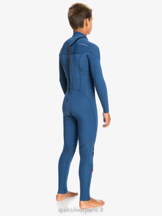 garçons Quiksilver 8-16 sessions 4/3mm combinaison intégrale l/sl D6PT2189 insigne bleu