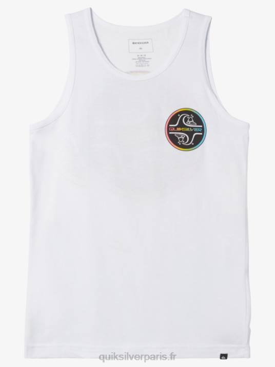 garçons Quiksilver T-shirt réservoir à bulles 8-16 noyaux D6PT2227 blanc