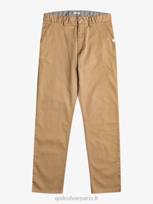 garçons Quiksilver 8-16 jusqu'à pantalons d'union de tous les jours D6PT2239 bois d'orme